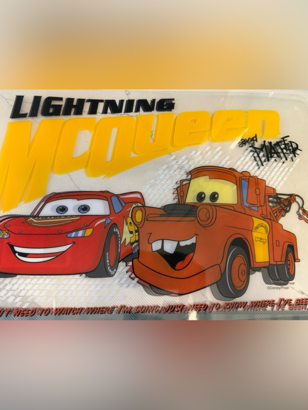 Disney Cars Lightning McQueen & Mater Playmat - Red & Orange 2 mat set